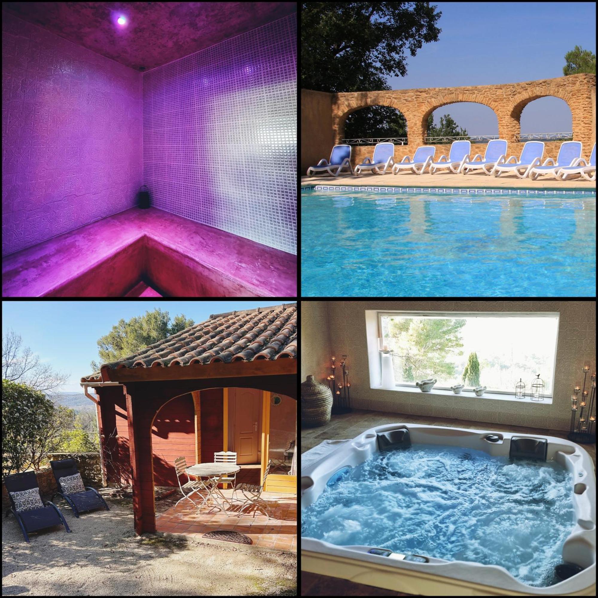Pousterle De Sabran - Piscine & Hammam Apartamento Exterior foto